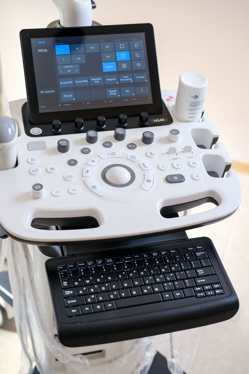 Használt HS40 ultrahang készülék kezelőpultja Használt HS40 ultrahang készülék kezelőpultja